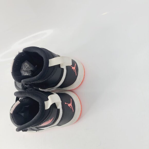 Jordan 1 Retro High (TD) Boys' Black Hot Lava White Sneaker Shoes Size US 5 - Picture 4 of 7
